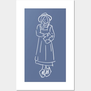 Minimalist Art Girl Posters and Art